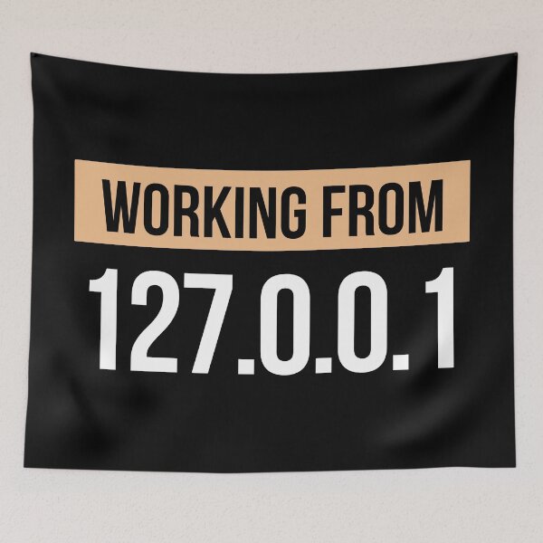 Item preview, Working from 127.0.0.1 Home | Work from Home Funny Outfit For Tech Geek Programmer designed and sold by jensbyorlando.
