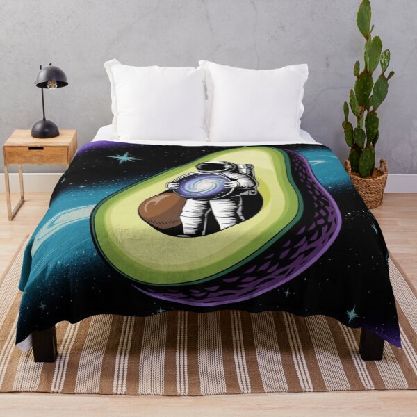 Item preview, Surreal Astronaut in Cosmic Avocado - Space Art Print designed and sold by Dualvogue009.