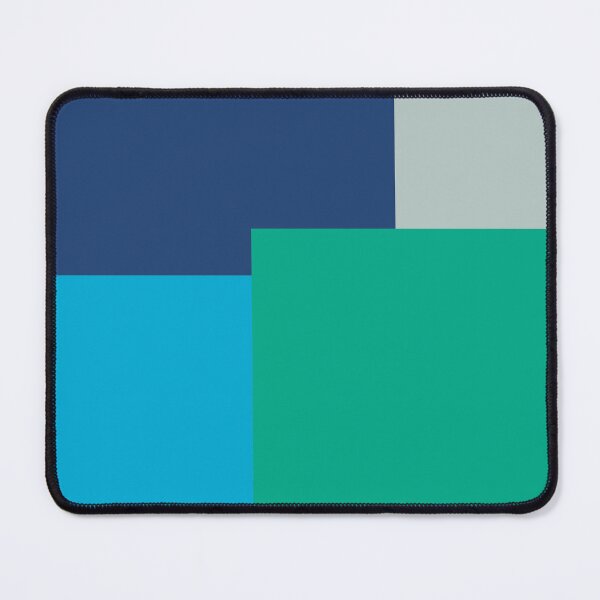 Item preview, Minimalist Abstract Geometric Color Block Blue Green designed and sold by Jeallan Designs.