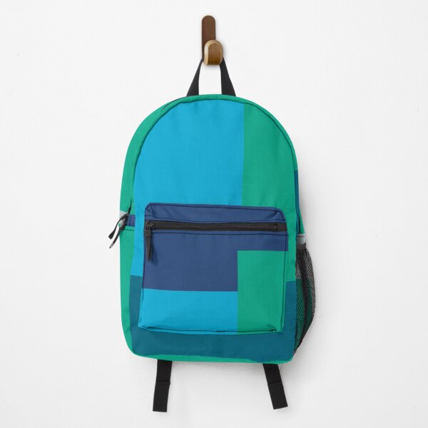 Item preview, Minimalist Abstract Geometric Color Block Blue Green designed and sold by Jeallan Designs.