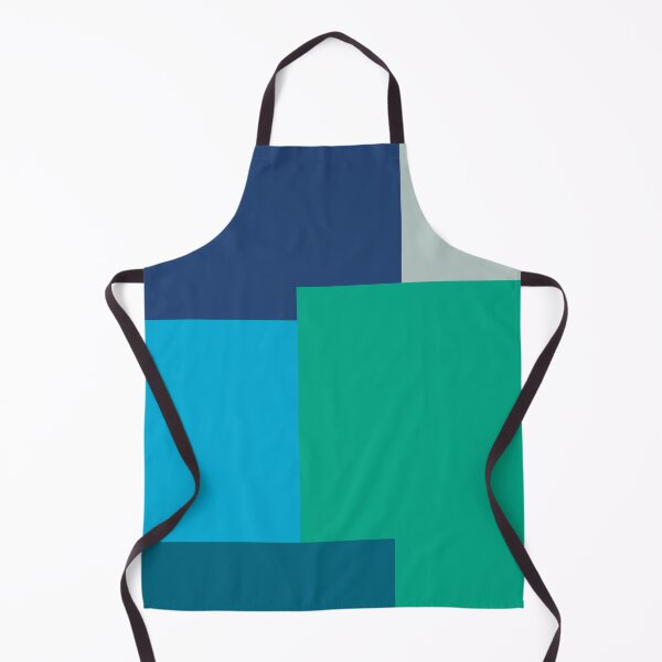 Item preview, Minimalist Abstract Geometric Color Block Blue Green designed and sold by Jeallan Designs.