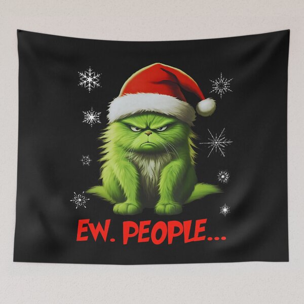 Item preview, Ew. People - Grumpy Cat Santa designed and sold by SmithsFamily.