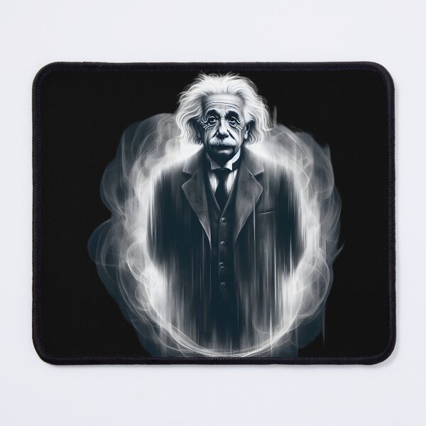 Item preview, Einstein Portrait with Ethereal Aura designed and sold by IllumeInk.