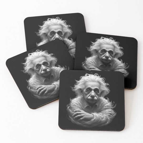 Item preview,  Mystical Portrait of Albert Einstein in Monochrome designed and sold by IllumeInk.