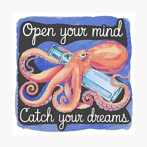 Item preview, Catch the dream octopus-01 designed and sold by RelaxingAMC.