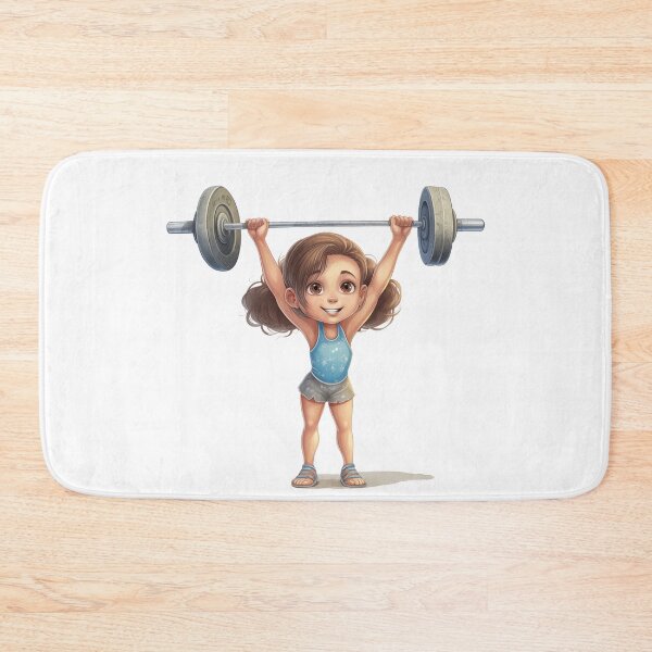 Item preview, Girl lifting weights designed and sold by TeeTemptation.
