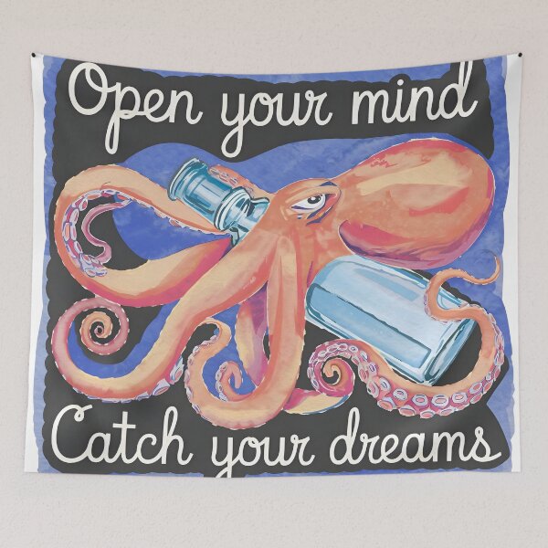 Item preview, Catch the dream octopus-01 designed and sold by RelaxingAMC.
