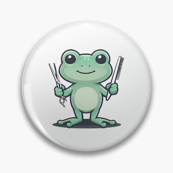 Item preview, A Cute Barber Frog designed and sold by DWorriBHappi.