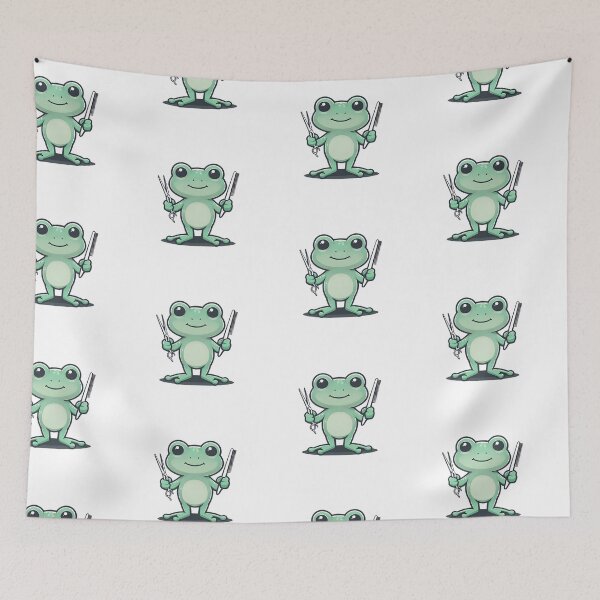 Item preview, A Cute Barber Frog designed and sold by DWorriBHappi.