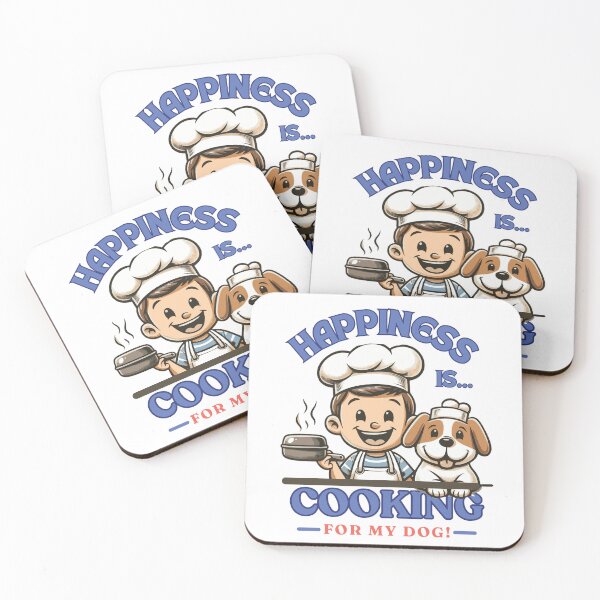 Item preview, Happiness is Cooking for My Dog Design designed and sold by Woof-Worthy-ART.