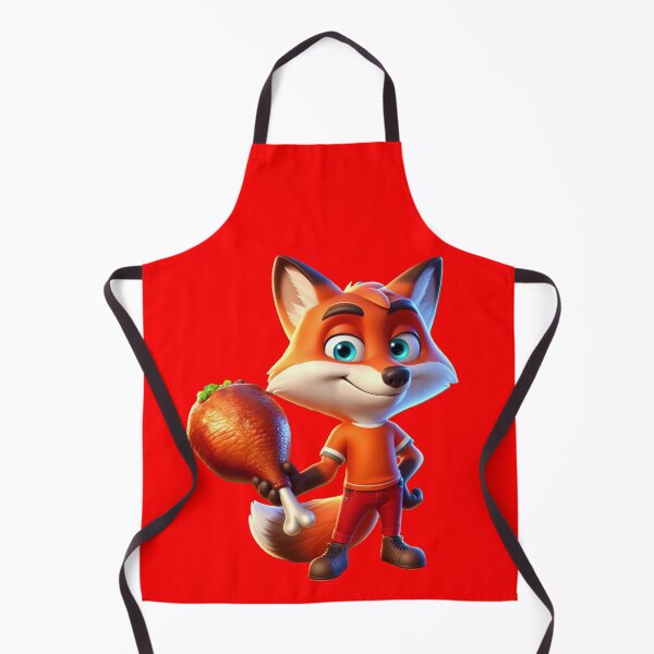 Item preview, CUTE FOX WITH BIG ROAST DUCK LEG  designed and sold by AJCIShop.