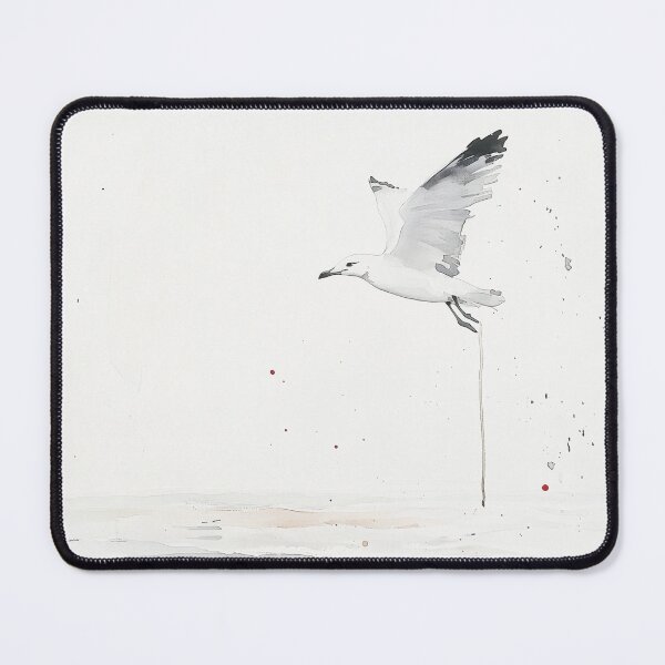 Item preview, Seagull in Flight - Minimalist Watercolor Art designed and sold by solynneart.