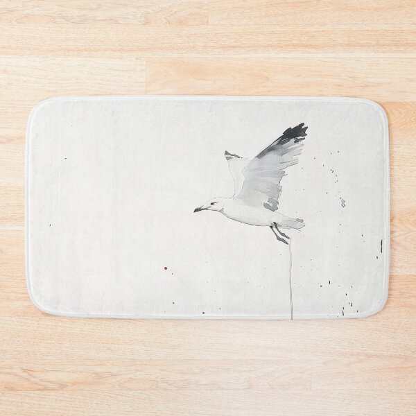 Item preview, Seagull in Flight - Minimalist Watercolor Art designed and sold by solynneart.
