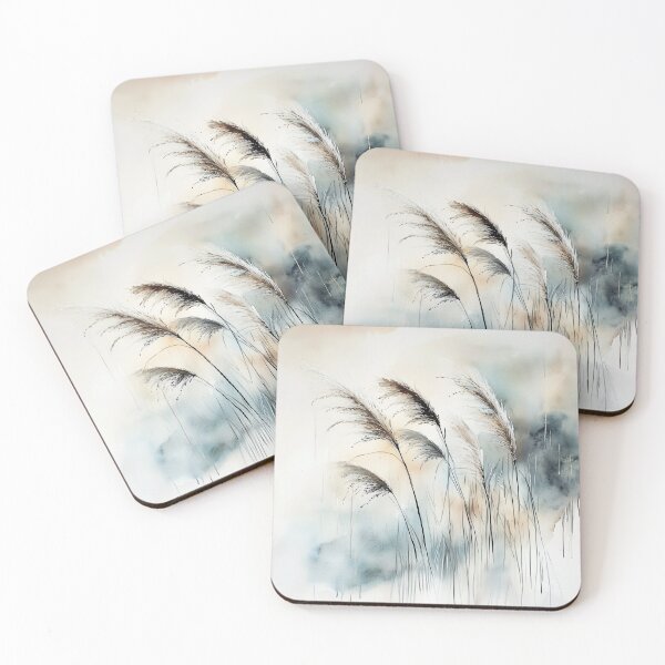 Item preview, Whispering Reeds - Abstract Watercolor Landscape designed and sold by solynneart.