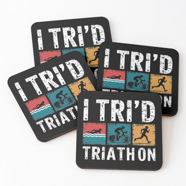 Item preview, Triathlon Sports Icons with Vintage Design designed and sold by love3617.