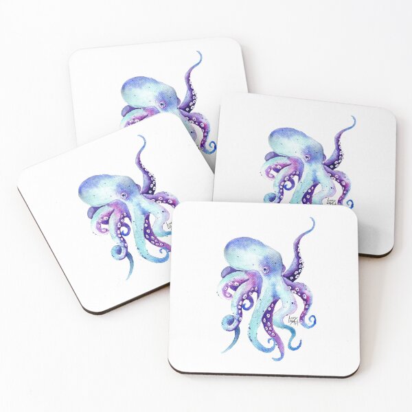 Item preview, Watercolour octopus designed and sold by lucyluart.
