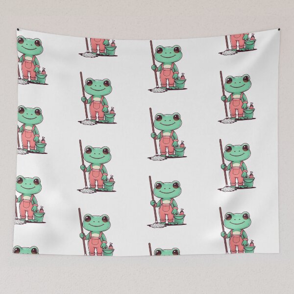 Item preview, A Cute Cleaner Frog designed and sold by DWorriBHappi.