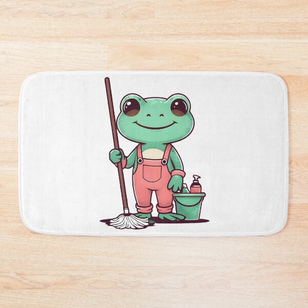 Item preview, A Cute Cleaner Frog designed and sold by DWorriBHappi.