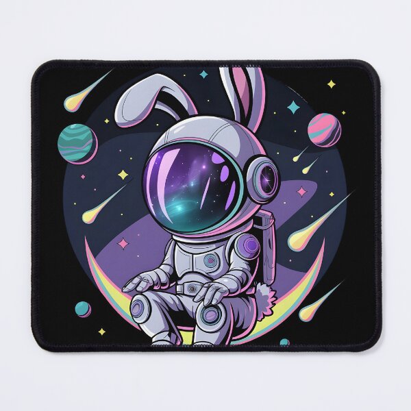 Item preview, Astronaut cosmic voyager bunny designed and sold by ArtbySameer.