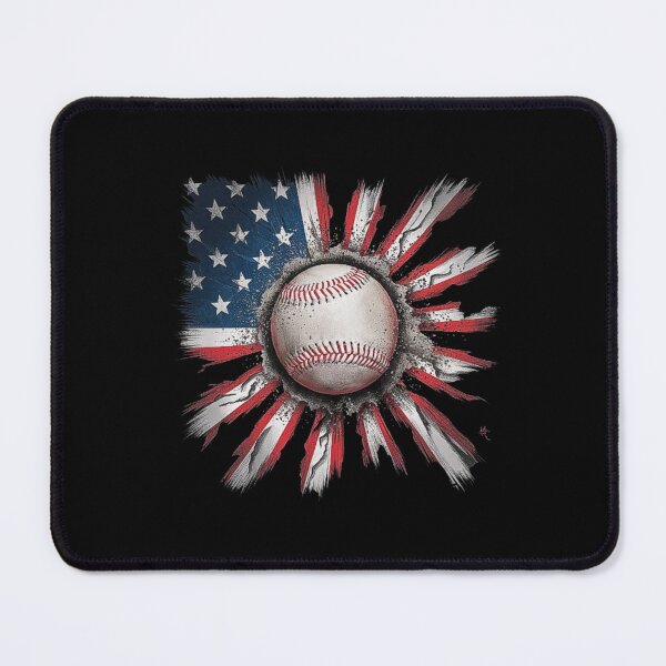 Item preview, Baseball Explosion with American Flag Background designed and sold by love3617.