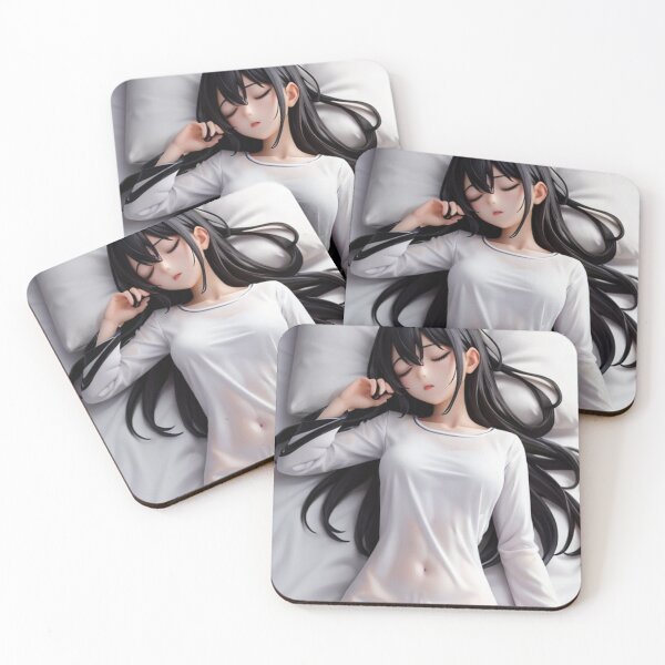 Item preview, Screen image of a beautiful girl sleeping in her nightgown. designed and sold by 1benjamah1136.