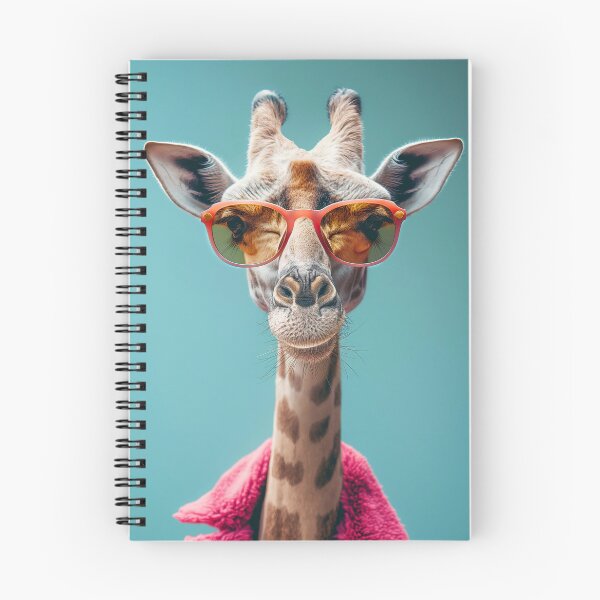 Item preview, Funny giraffe with glasses. Animal art designed and sold by GiriaGallery.