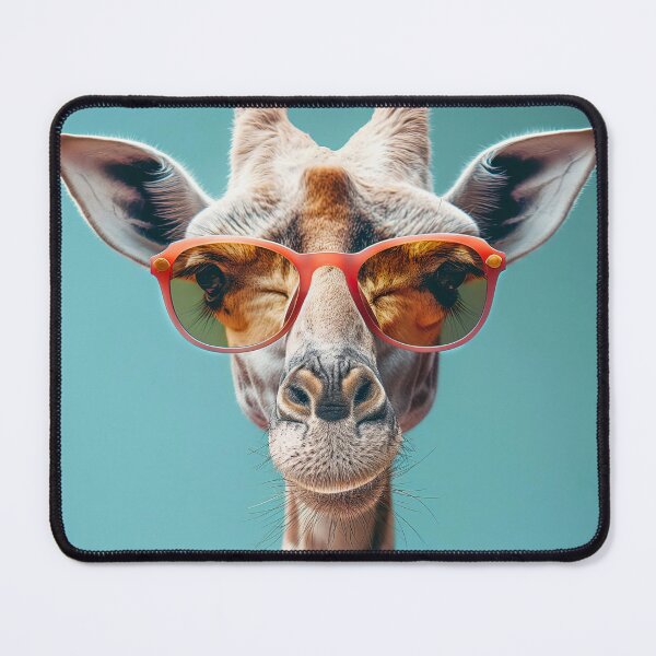 Item preview, Funny giraffe with glasses. Animal art designed and sold by GiriaGallery.