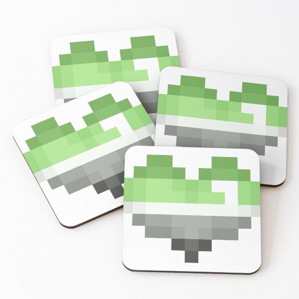 Item preview, Aromantic pixel heart  designed and sold by ghouIia.