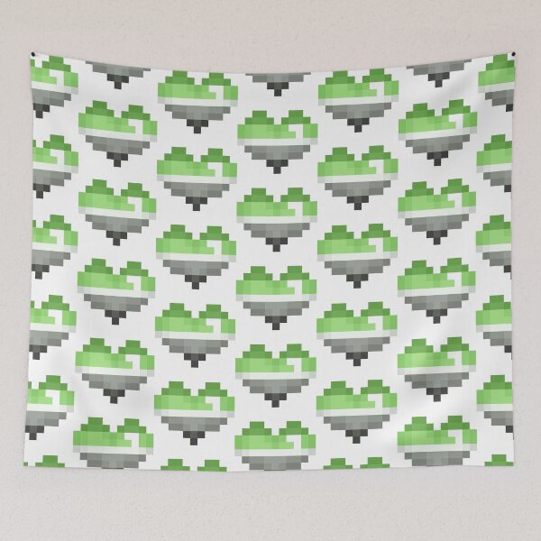 Item preview, Aromantic pixel heart  designed and sold by ghouIia.