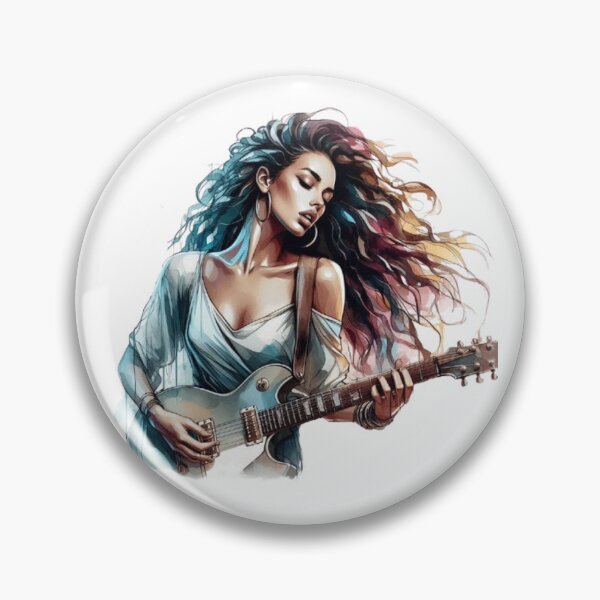 Item preview, “Electric Harmonies: The Guitarist and his Bewitching Riffs” designed and sold by CHRIST5000.