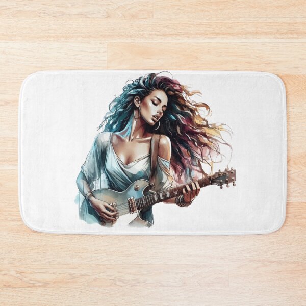 Item preview, “Electric Harmonies: The Guitarist and his Bewitching Riffs” designed and sold by CHRIST5000.