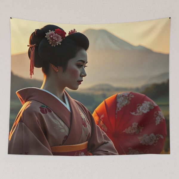 Item preview, Pensive Geisha - 3 designed and sold by MoodyFrames.