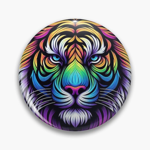 Item preview, RAINBOW GRADIENT TIGER designed and sold by DigitalShop2024.