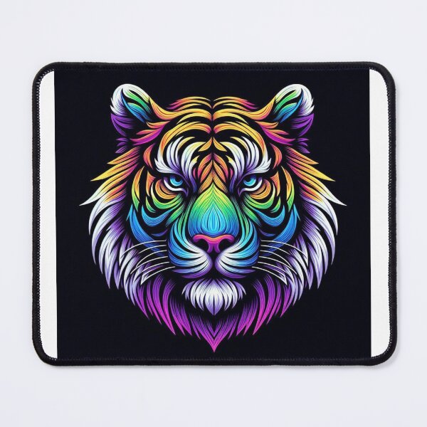Item preview, RAINBOW GRADIENT TIGER designed and sold by DigitalShop2024.