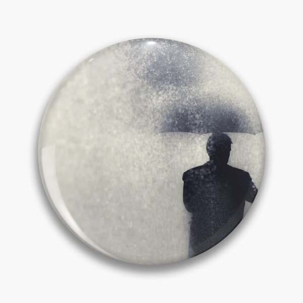 Item preview, Rain storm man with umbrella shower curtain and bath mat black and white  designed and sold by Kobemyers.