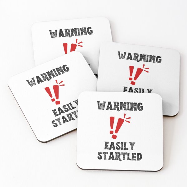 Item preview, Easily startled funny warning  designed and sold by Hotshots Design.