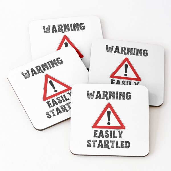 Item preview, Warning: Easily Startled, Funny warning  designed and sold by Hotshots Design.