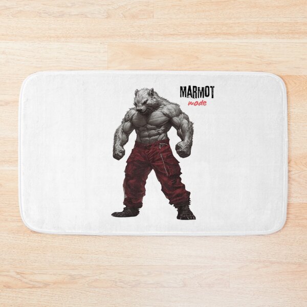 Item preview, Muscular Marmot - Fierce Illustration designed and sold by Fab-Haven.