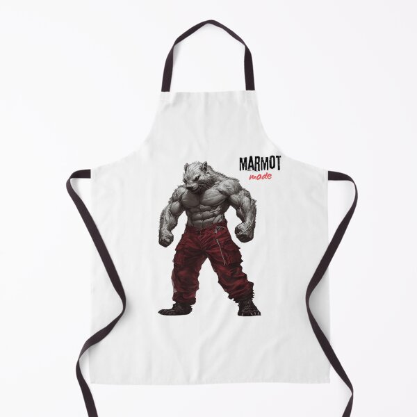 Item preview, Muscular Marmot - Fierce Illustration designed and sold by Fab-Haven.