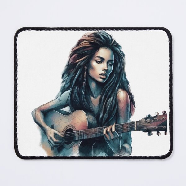 Item preview,  “Electric Harmonies: The Guitarist and his Bewitching Riffs” designed and sold by CHRIST5000.