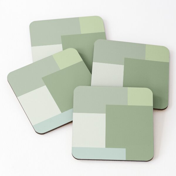 Item preview, Minimalist Abstract Geometric Color Block Sage Green designed and sold by Jeallan Designs.