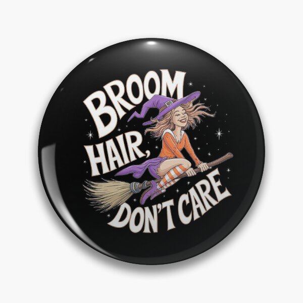 Item preview, Broom Hair Don’t Care – Witch on Broomstick designed and sold by love3617.
