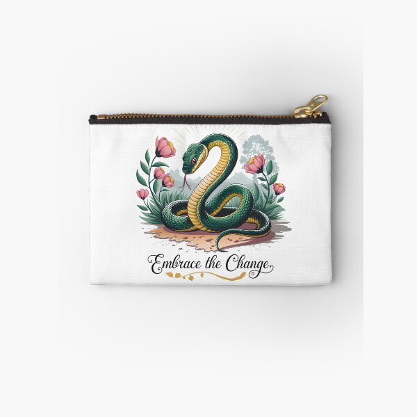 Item preview, Snake Floral  Art - Embrace the Change Design - Inspirational, Motivational Design designed and sold by ArtfullyJua.