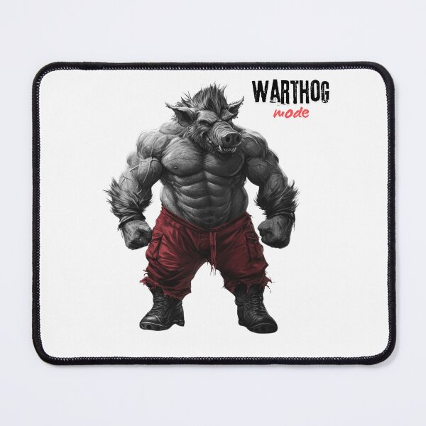 Item preview, Muscular Warthog - Fierce Illustration designed and sold by Fab-Haven.