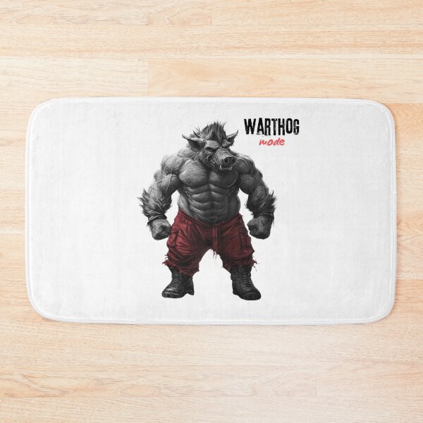 Item preview, Muscular Warthog - Fierce Illustration designed and sold by Fab-Haven.