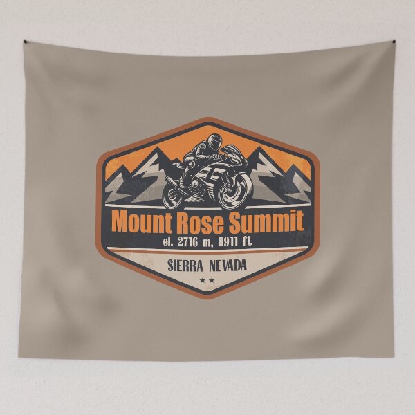 Item preview, Mount Rose Summit Sierra Nevada Motorcycling Mountain Design designed and sold by CynthiaGraphics.