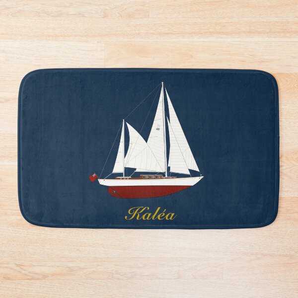 Item preview, Yate de vela clásico designed and sold by RedBubbleBath.
