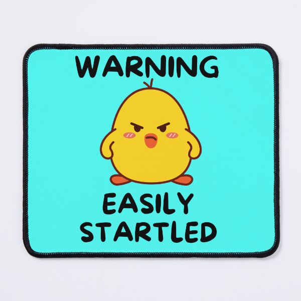 Item preview, Warning. Easily Startled Cute Angry duck designed and sold by Hotshots Design.