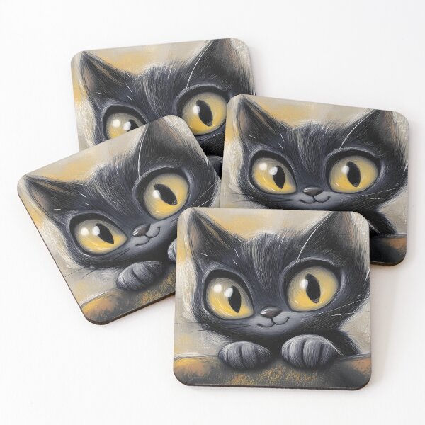 Item preview, Cute Halloween Cat Drawing designed and sold by sheprint.