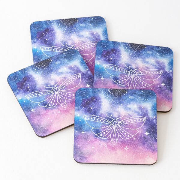Item preview, Space Moon Phase Lunar Moth Dreamy Ethereal Galactic  designed and sold by WildWoodlandWitch.